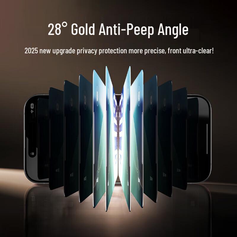 Mofaj Dust-Free Auto-Align Tempered Glass Screen Protector for iPhone (2-Pack)