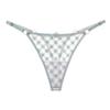 Korean Version of Simple and Slightly Sexy Girl Panties, Fancy Thin Mesh Yarn, Pure Desire, Low Waist Adjustable Thong 2269