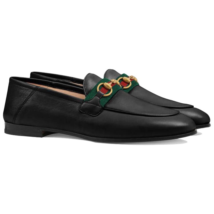 Gucci Лоферы без шнуровки с плетением из черной кожи 631619 CQXM0 1060