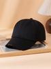 1 шт. Мужская однотонная простая кепка-визор, Повседневная кепка-snapback, Унисекс-дизайн, Подходит для всех сезонов, Для активного отдыха, спорта