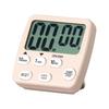 Digital Kitchen Timer with Magnetic Attachment, Easy-to-Read Large Display, Clock, Stand, Strap Hole, Count-Up/Count-Down Function, 6 Buttons, Pink Be