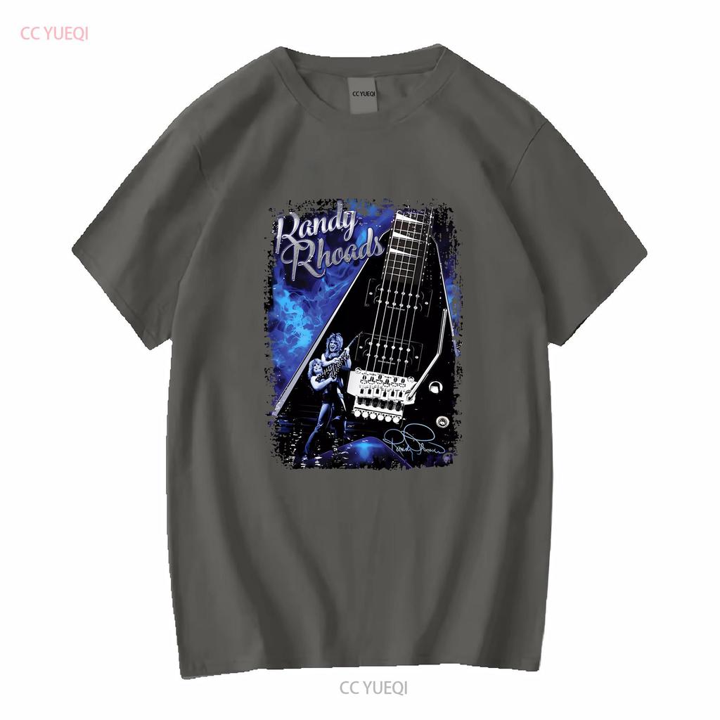 Vintage Randy Rhoads Guitar Hero Cotton Black S 5XL T Shirt vintage Washed streetwear designer clothes Unisex Comfortable