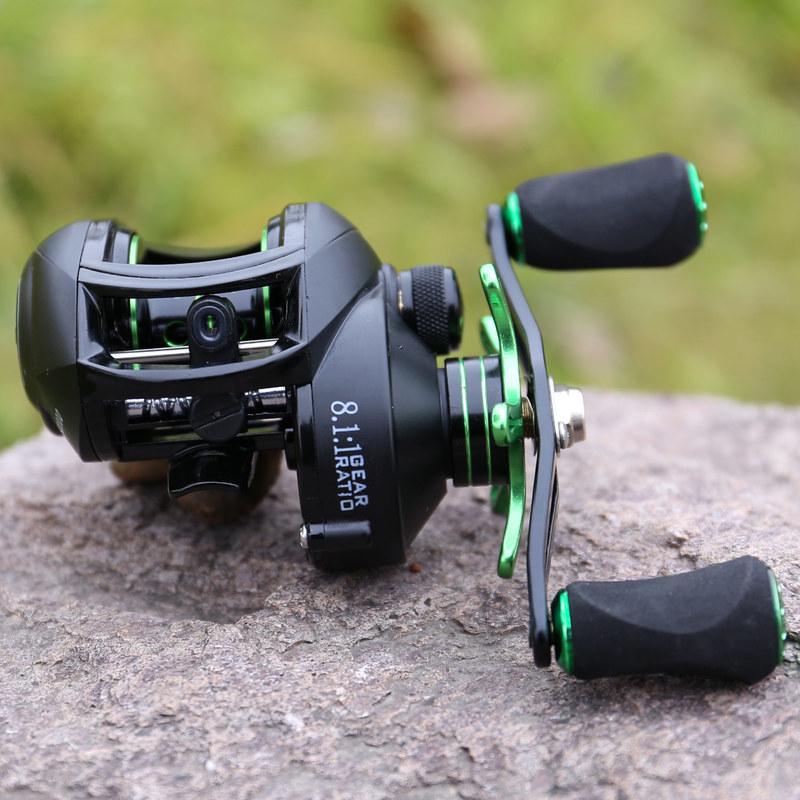 Рыболовная катушка Рыболовная катушка для приманки с ручкой из ЭВА, передаточное число 8,1:1, карбоновая рыболовная катушка для приманки