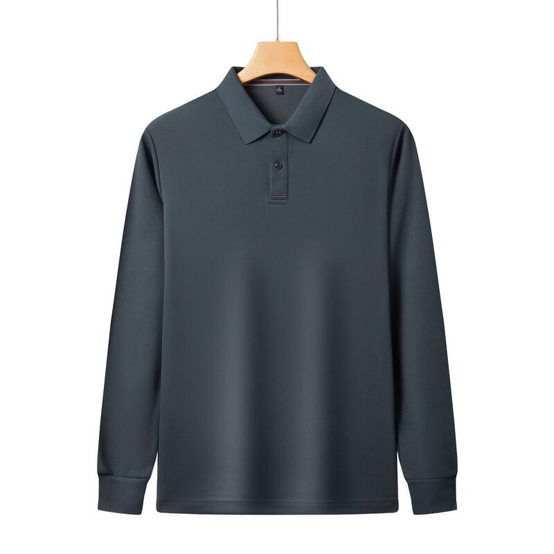 Pierre Cardin Мужская рубашка-поло в стиле business casual с длинным рукавом