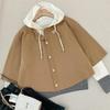 New Arrivals Open Run Women Oversized Flare Cardigan Gold Button No Collar