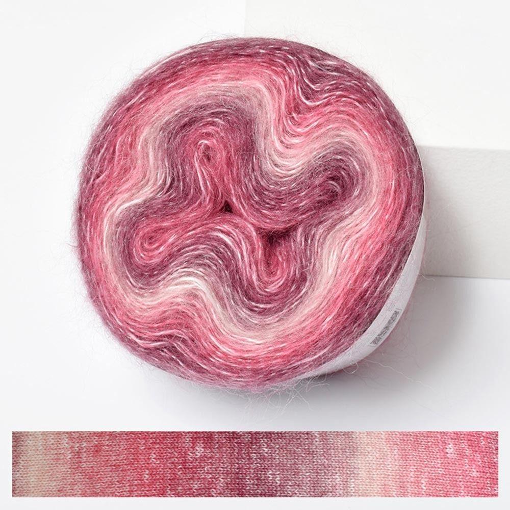 250 м пряжа для торта весна/лето градиентного цвета юбка кружево органическая хлопковая смесь пряжа своими руками