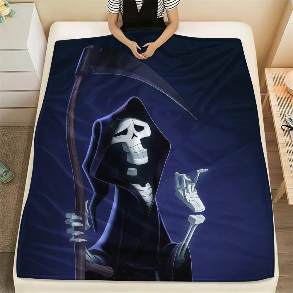 GrimFlannel Blanket, High quality Comfortable for All Seasons, Home Decor, Warmth and Comfort