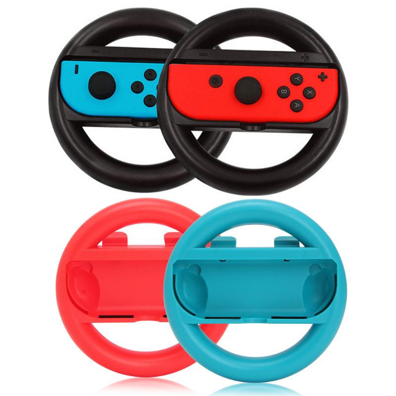 2 шт. Гоночный руль для контроллеров Nintendo Switch Joy-Con, ручки-держатели для игр Nintendo Switch, материал ABS