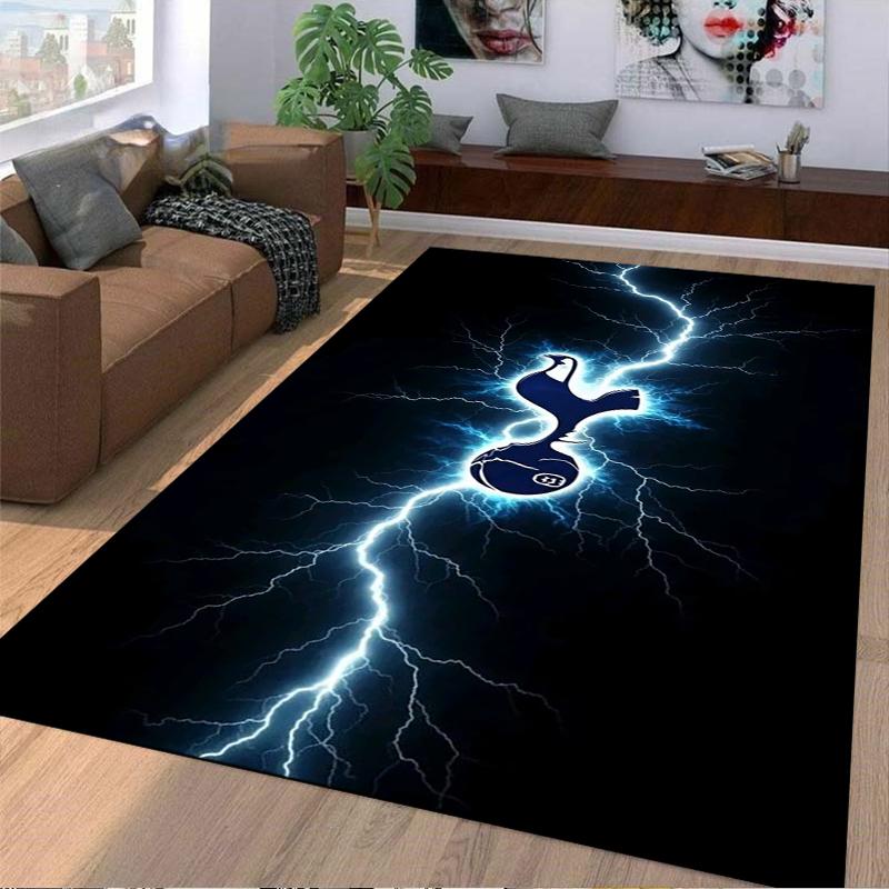 "Lightning Bird Black Set" Designed floor mat, suitable as a non-slip mat for the living room or bedroom sofa