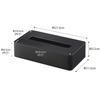 Yamazaki Jitsugyo Rectangular Compact Tissue Case Black [Compatible Size Soft Pack Tissue with Inner Dimensions Approximately W20.5 x D10.5 x H4.5