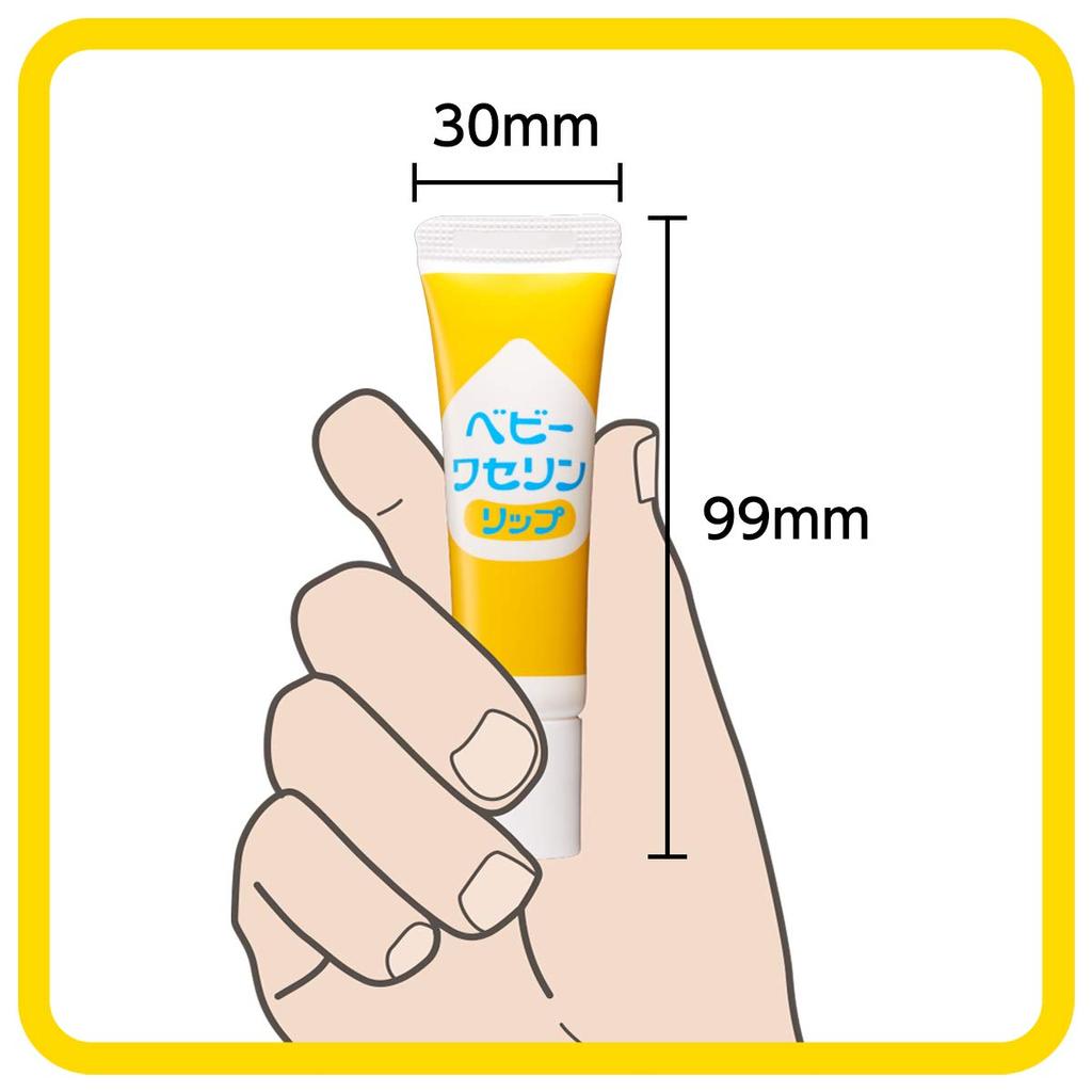 Крем для губ Kenei Pharmaceutical Baby Vaseline, без отдушек, желтый, 10 г (1-Pack)