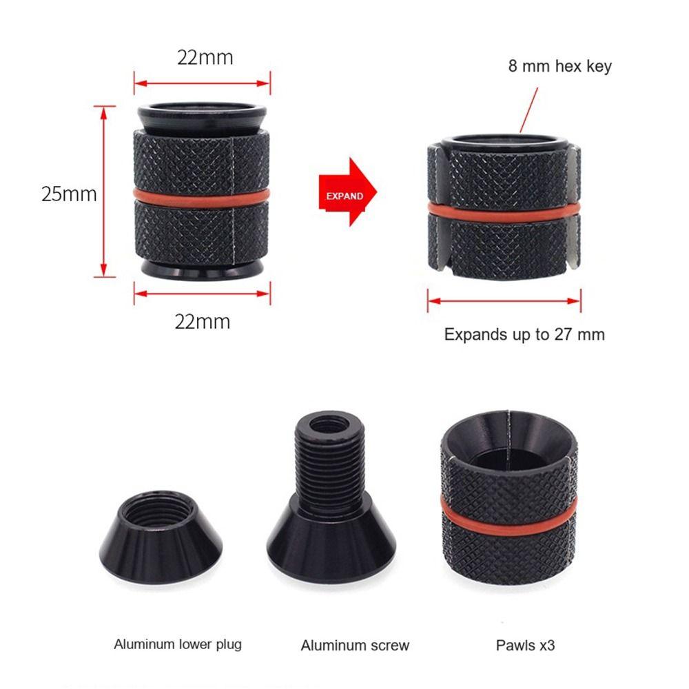 Aluminum Alloy Bike Headset Expanding Plug Black Head Bowl Nut Bicycle Accessories Universal