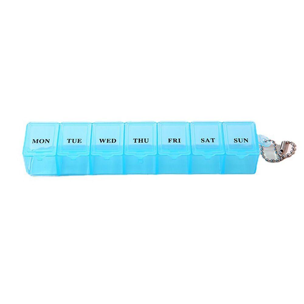 Waterproof Pill Organizer Large Capacity 7 Compartment Weekly Pill Box Creative Pill Box Household