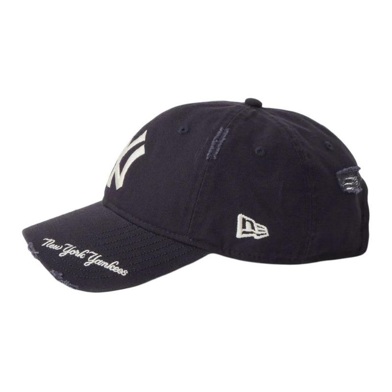 New Era 9TWENTY Personalized trend design cotton baseball cap same style for men and women, multi-color Navy Blue Asian Version M/L