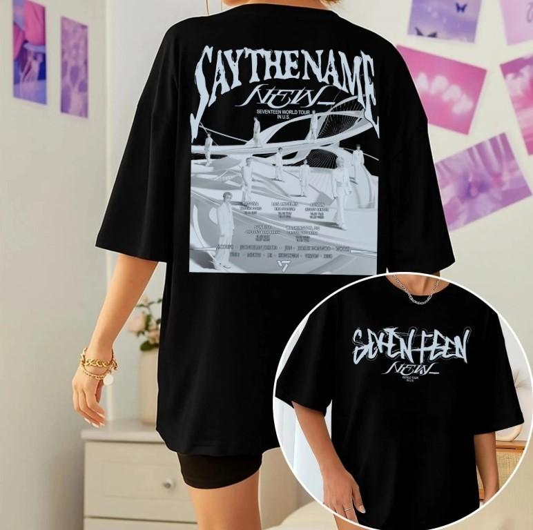 Футболка Seventeen World Tour 2025, Футболка Seventeen Happy Burstday, Унисекс футболка