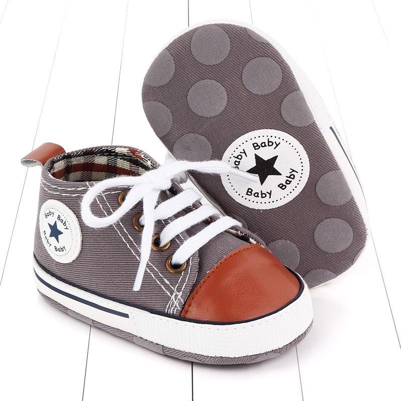 Baby shoes spring and autumn 0-1 years old male and female baby casual canvas toddler shoes babyshoes 2486 total white 13cm
