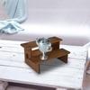 Display Riser Wooden Shelf Organizer Jewelry Wood