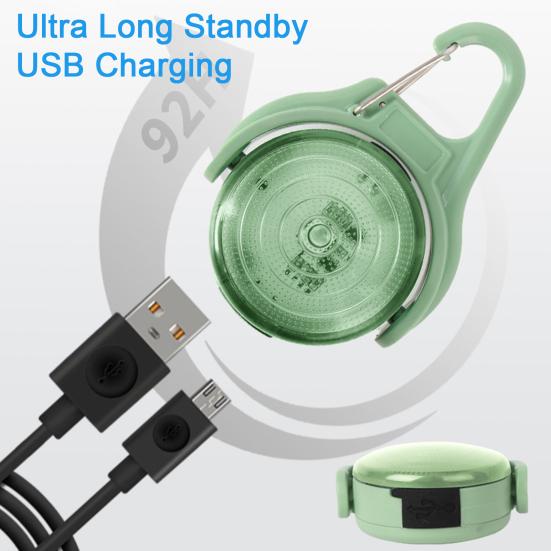 USB перезаряжаемый светильник для ошейника для собак, 4 режима, IPX8, водонепроницаемый, вращающийся на 360 градусов светильник для собак для ночных прогулок, альпинизма, кемпинга, езды на велосипеде, бега