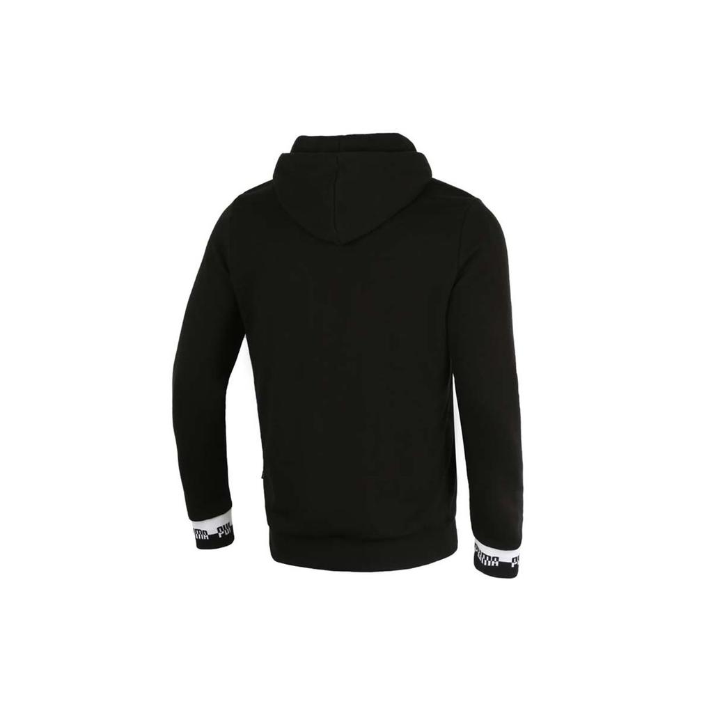 Puma Повседневная спортивная вязаная куртка с капюшоном Мужская верхняя одежда Черный 588812-01