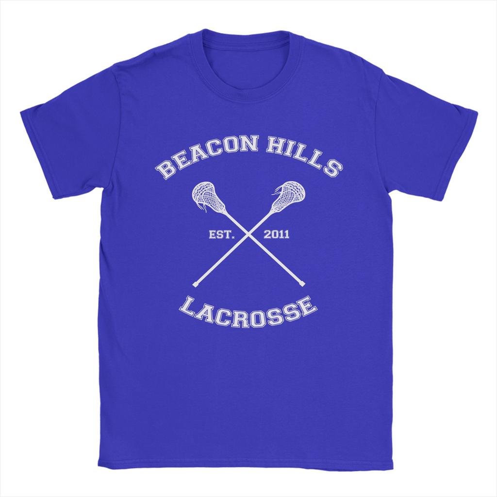 Винтажная футболка Beacon Hills Lacrosse team Teen Wolf для мужчин и женщин, хлопковая, с коротким рукавом, с круглым вырезом, летние топы