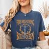 Футболка Comfort Colors "Огненнодышащая Сука-Королева", Подарок для фаната "Стеклянного Трона", Книжная футболка для книголюба, Мерч SJM ACOTAR, Booktok Fireheart