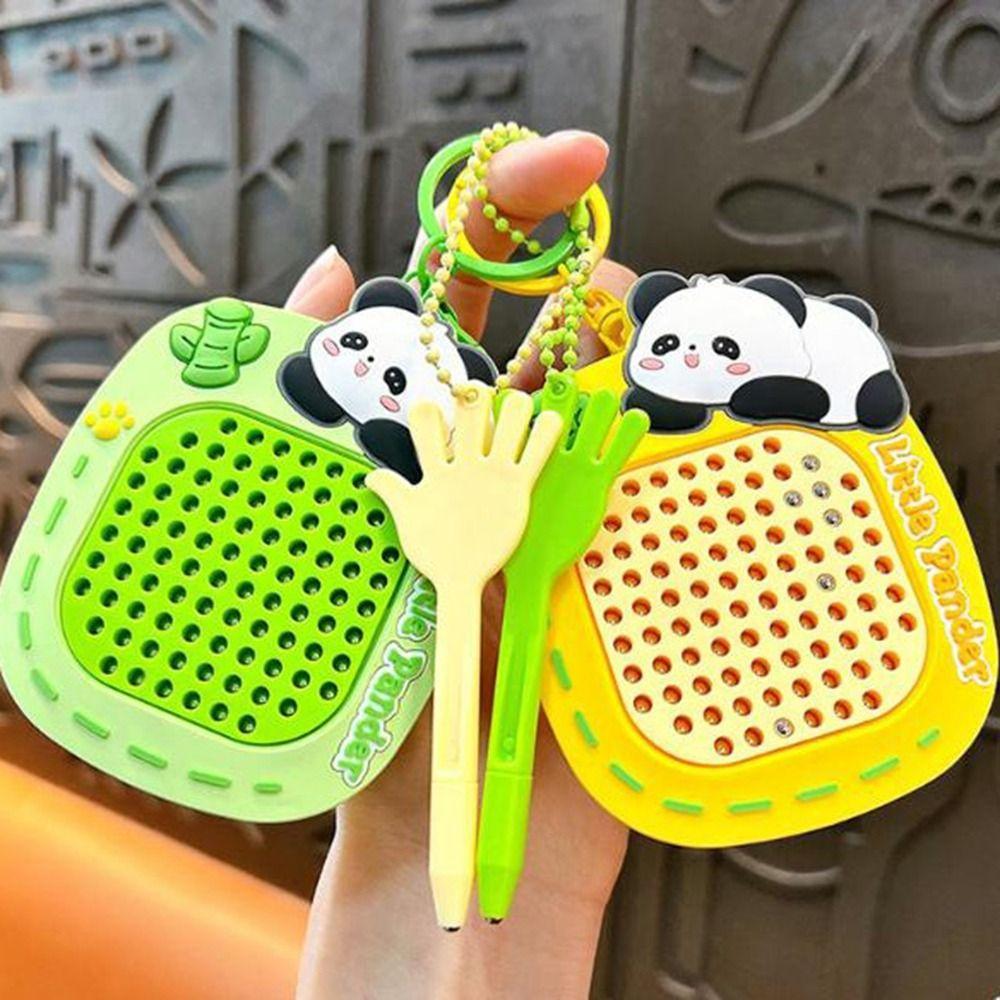 Decompression Capybara Drawing Board Keychain Hanging Schoolbag Pendant for Kids Toys