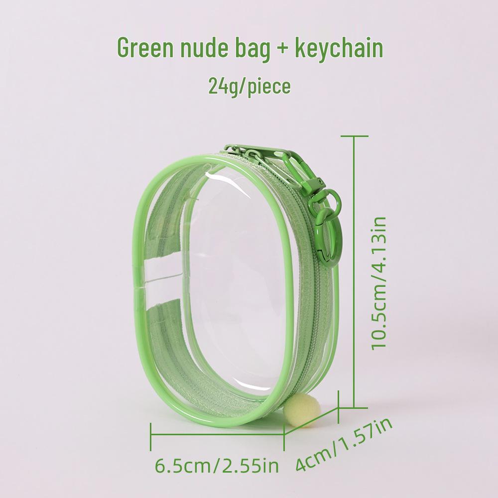 10см Прозрачный Пылезащитный ПВХ Дисплейный Мешок для Блайнд Боксов - Мини Милый Стиль Инс Сумка для Коляски с Держателем для Подвесок