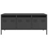 Vidaxl Stolik Kawowy, Czarny, 101,5X50X43,5 Cm, Stal