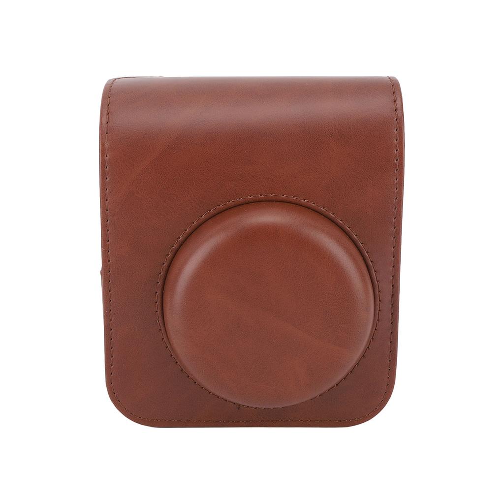 Instant Camera Case PU Leather Protective Bag Cover For Instax Mini 12 with Removable Adjustable Strap