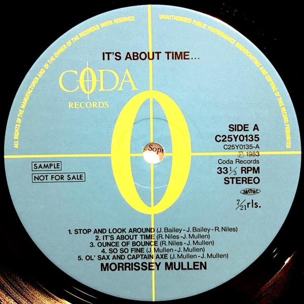 LP Record MORRISSEY MULLEN Its About Time... C25Y0135PROMO CODA 1985 Japan Jazz Used