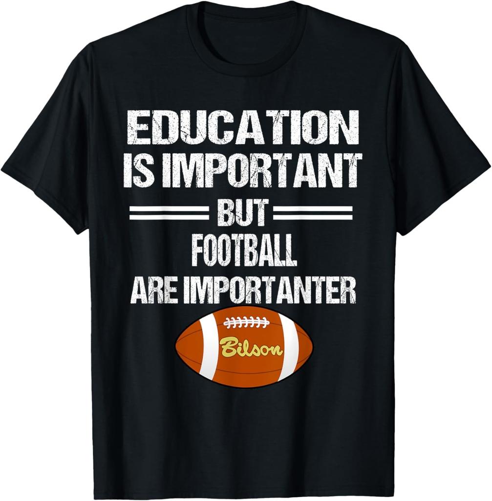 Football Education Humor Sarcastic Funny Christmas Gift T-Shirt