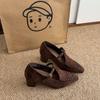 Inner Height Increase Retro Temperament Single Shoes Women's Shoes Spring and Autumn 2025 New Models with Skirt Design Mary Jane Shoes