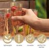 120 шт. Пластиковые бокалы для шампанского с серебряным и золотым глиттером, 5 унций, многоразовые бокалы для тостов для свадеб, вечеринок, мимоз – прозрачные, оптом