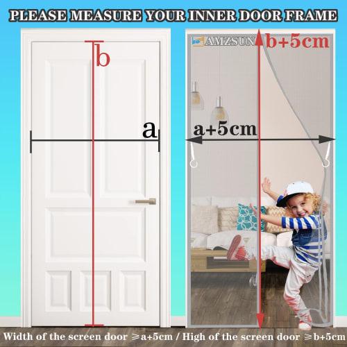Magnetic Mosquito Net Window Screen, Insect Repellent Door Screen, Magnetic Mosquito Net Curtain, Ventilation and Airflow, DIY Door Curtain, Automatic