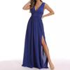Women's Fashion Temperament Side Slit Summer Long Dress