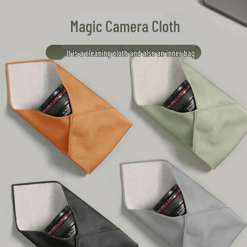 Sticky Cloth Camera Bag - Lens Protection & Storage, Various Sizes