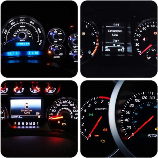 WLJH 6Pack White Dash Lights PC74 Twist Locket Socket Wedge T5 LED Bulb 37 74 2721 3030SMD Dashboard trument Cluster Bulbs,Plug and Play