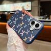 Leather Texture Colorful Bowknot Patterned Phone Case for iPhone 16 Pro 15 14 Plus 13 12 Pro Max 11 Shockproof Soft Tpu Slim Matte Case Cover