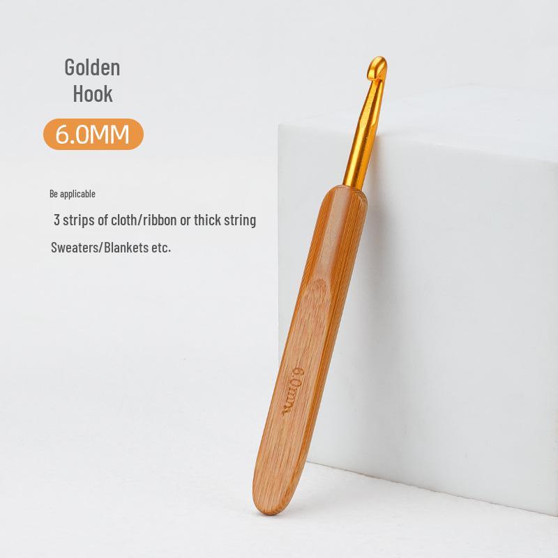 Карбонизированный бамбуковый крючок для вязания шерстяных свитеров ручной вязки и кукольных тапочек