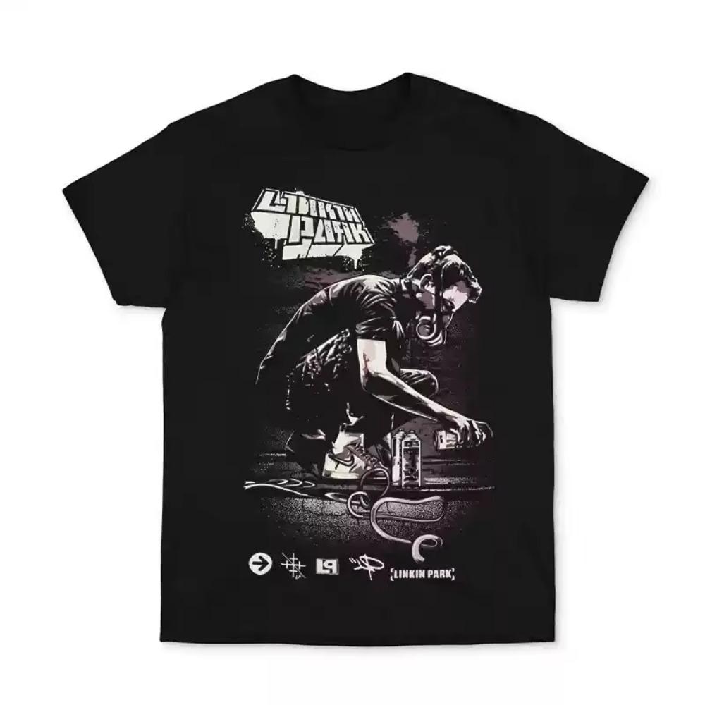 2024 Popular New Linkin Park Europe and The United States Short-sleeved T-shirt Clothes for Men and Women Around