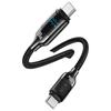 Usams Kabel Usb-C Na Usb-C 100W 1.2M     Digital Display Zinc Alloy Fast Charging Data Cable Hx Series Sj742Usb02 (Us-Sj742)