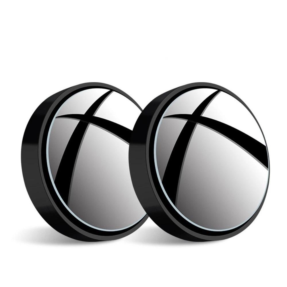 2pcs 360 Degree Adjustable Blind Spot Mirror Universal Fit Wide Angle Mirror Driving Safety