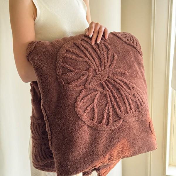 Одеяло с бабочками из однотонного жаккарда из тафты - удобное и мягкое