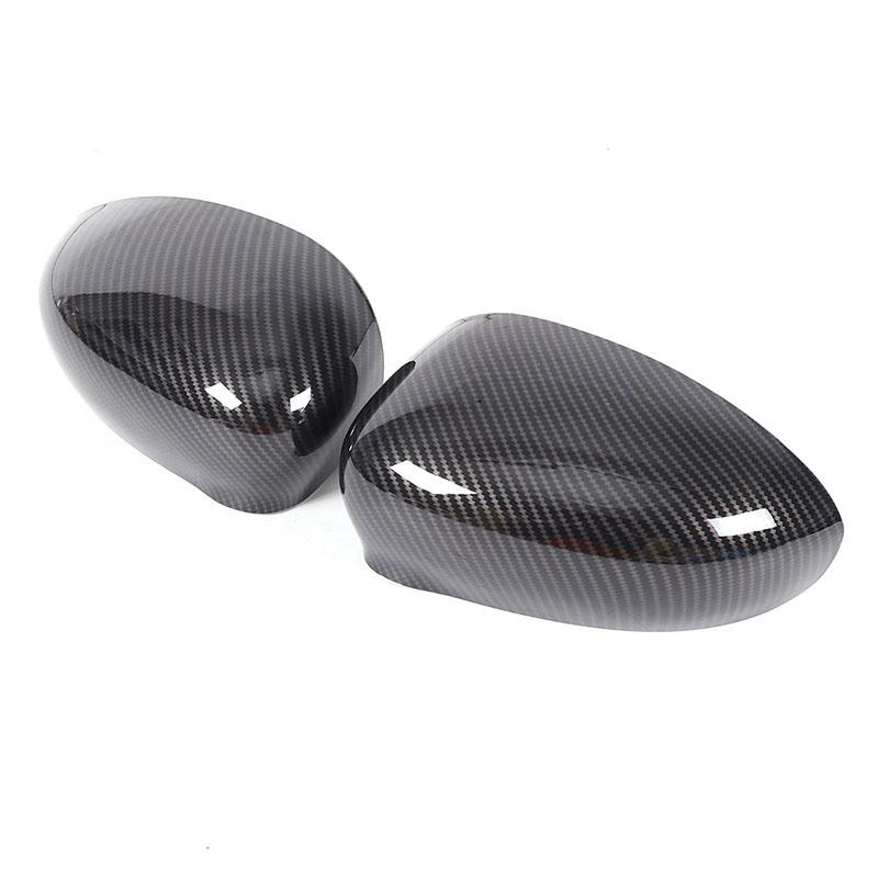 For Fiat 500 2010-2024 ABS Carbon Fiber Car Exterior Mirror Rearview Mirror Cover Decorate Car Accessories (replacement Parts)