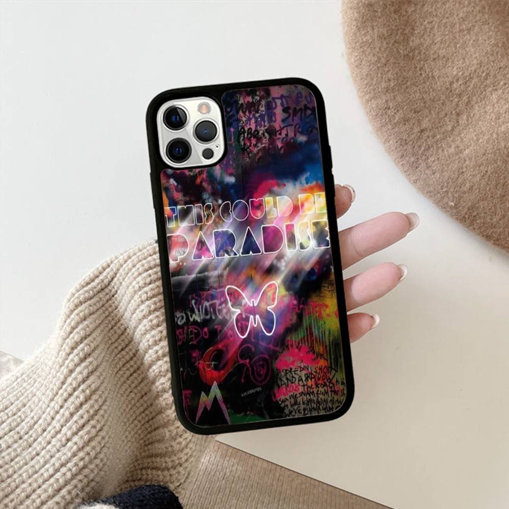 Чехол для телефона Moon Music Coldplay Band PC+TPU для IPhone 17 16 15 14 PRO MAX 11 12 13 PLUS MINI