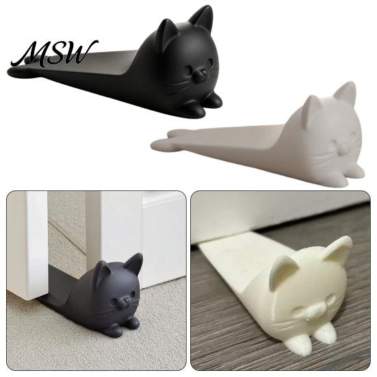Напольный дверной стопор, 3D-печатный лежащий кот, дверной стопор, декоративный котенок, клиновидный стопор, животное, противоскользящий коврик, дверной стопор для дома, гостиной, спальни, форма