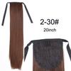 Colorful Ombre 2 Tone Cosplay Ponytail Hair Extension Body Wavy Fake One Piece Clip In Tie Up Pony Tail Dark Green/Green