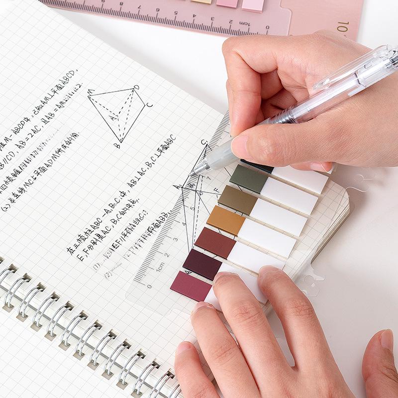 Стикеры Morandi Color Index: Пластиковые наклейки-индикаторы с возможностью записи