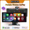 10.26 Inch 2024 Model B5303R-Portable Car MP5 Multi-function Navigation Carplay Car Music Built-in Audio Camera Driving Recorder