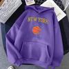 New York Basketball Street Hip Hop Hoody Women Oversized Pocket Streetwear Hip Hop Casual Hoodie Soft Fleece Loose Woman Hoody